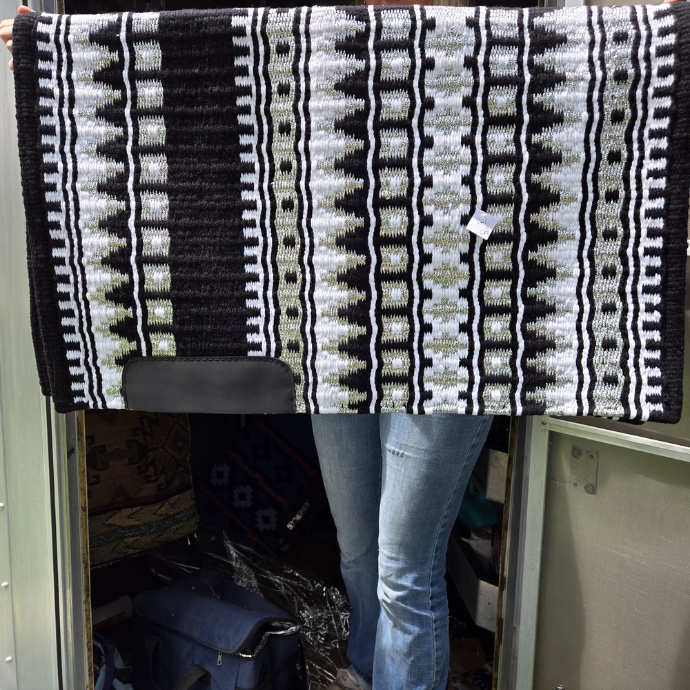 Black and White Patterned Pet Blanket